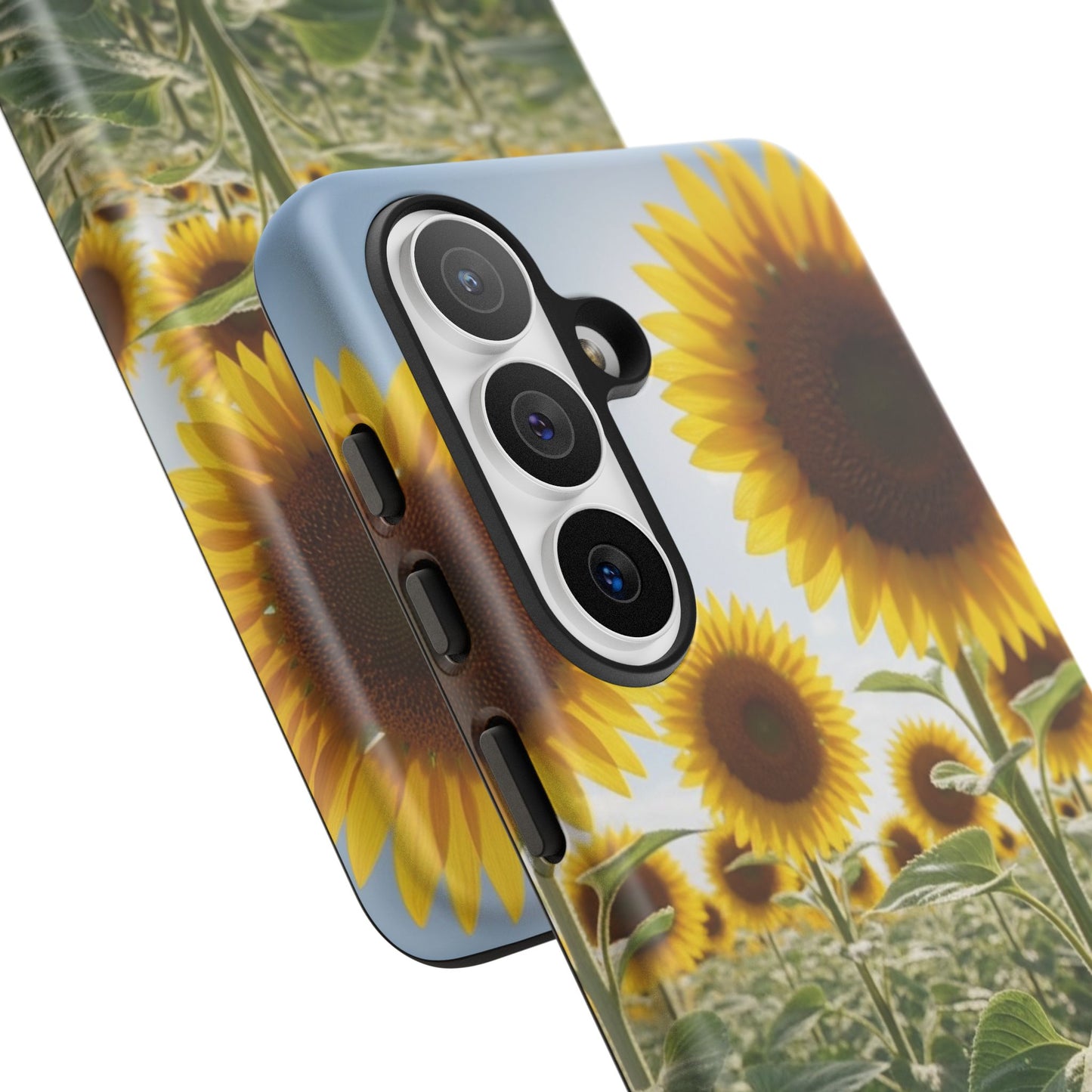 Sunflower Field Phone Case | Golden Hour Floral Aesthetic | Bright Summer Tough Case