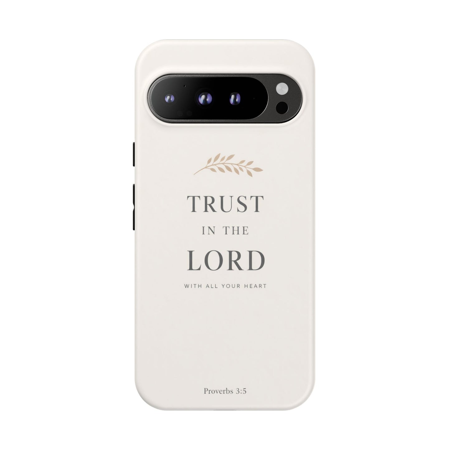 Proverbs 3:5 Christian Phone Case Trust in the Lord Minimalist Faith Cover