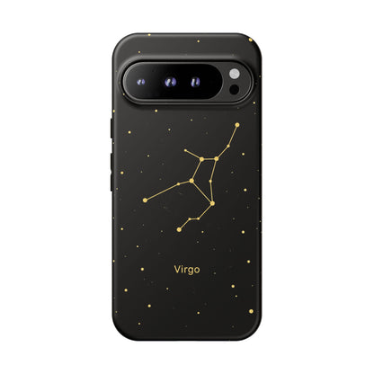 Virgo Zodiac Constellation Phone Case – Luxe Gold Celestial Cover