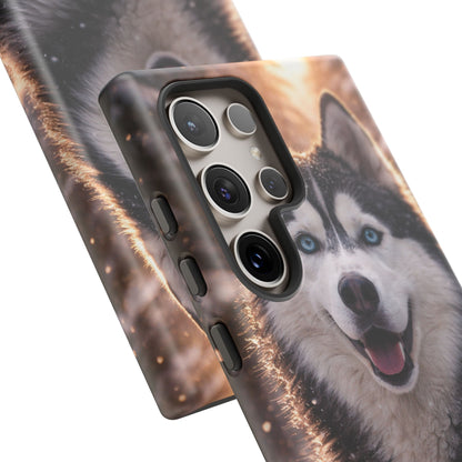 Siberian Husky Tough Phone Case | Blue Eyes Dog Cover Protective iPhone Case