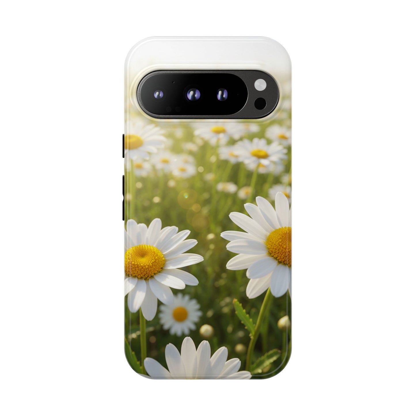 Daisy Phone Case – Floral Spring Field Tough Protective Case (iPhone, Samsung, Pixel)