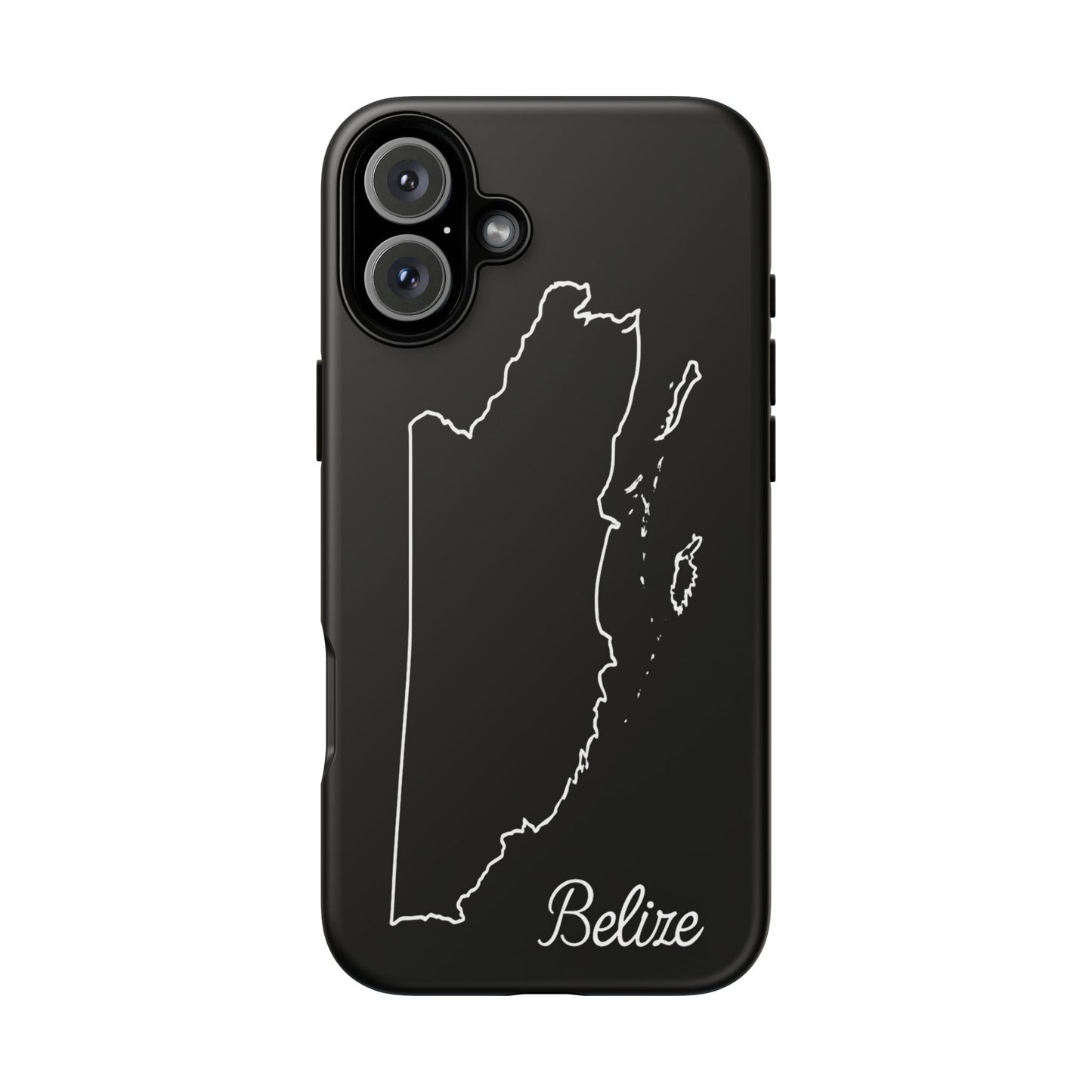 Belize Outline Phone Case – Minimal Country Map Tough Case (iPhone, Samsung, Pixel)