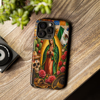 Virgen de Guadalupe Phone Case Mexican Floral iPhone Samsung Pixel Case