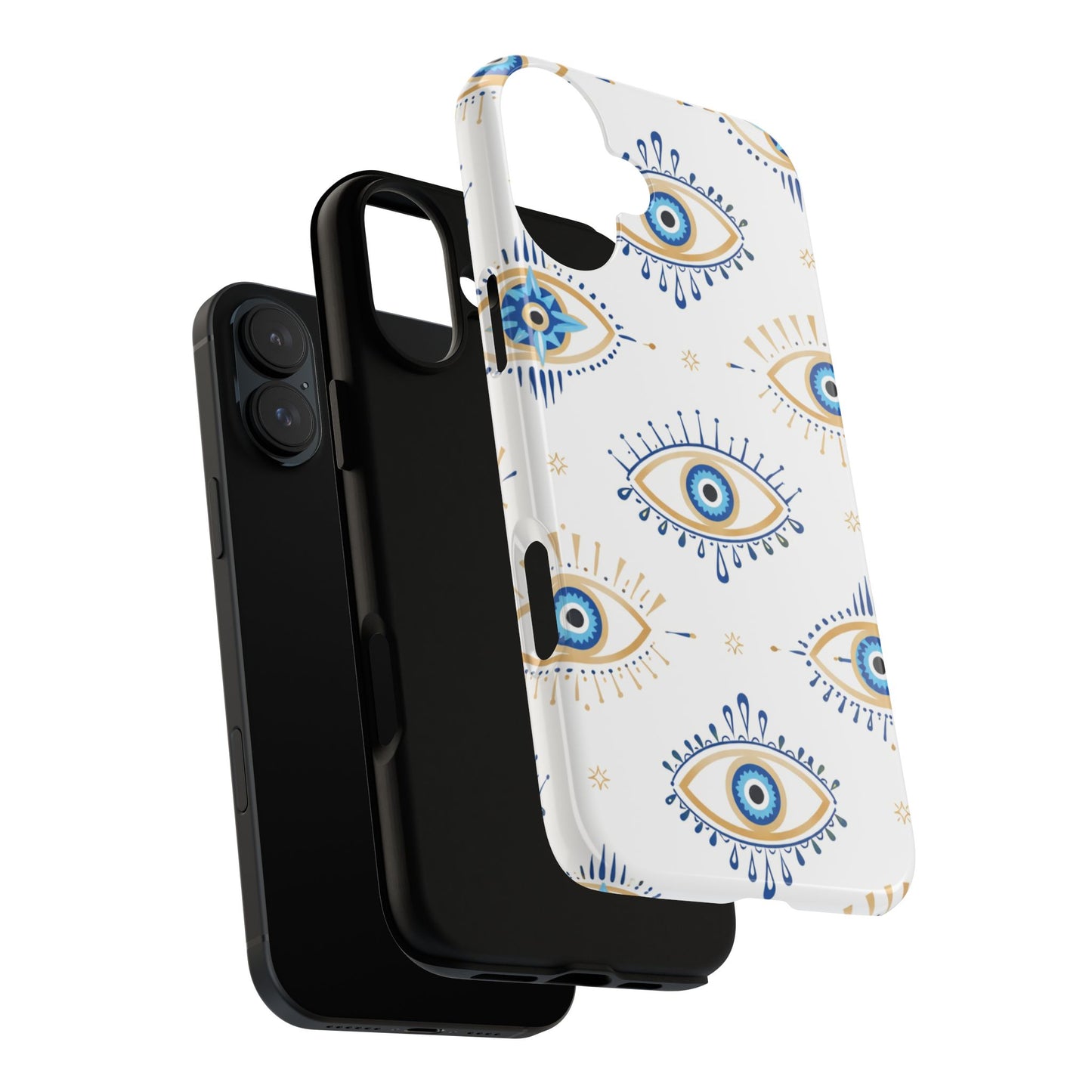 Blue Evil Eye Phone Case – Protective Slim Shockproof Cover for Iphone, Samsung Galaxy and Pixel