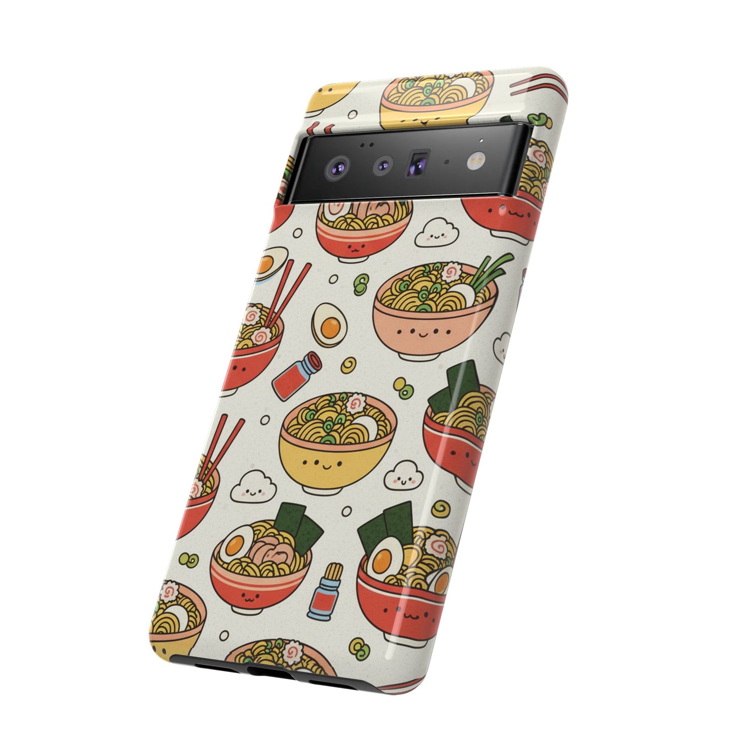 Kawaii Ramen Phone Case – Cute Japanese Food Pattern | Noodle Bowl Aesthetic Case