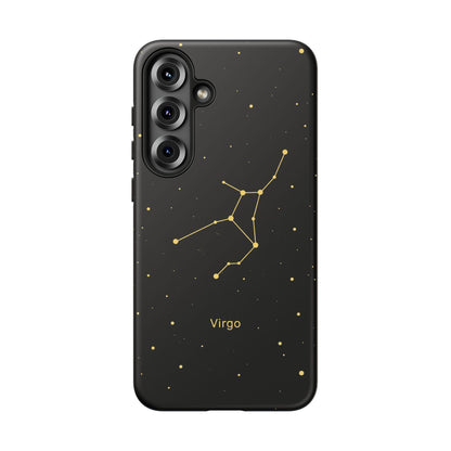 Virgo Zodiac Constellation Phone Case – Luxe Gold Celestial Cover