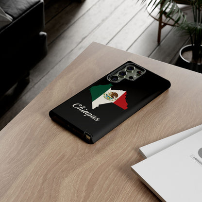 Chiapas Mexico Flag Map Phone Case | Mexican American Pride Tough Case for iPhone & Samsung