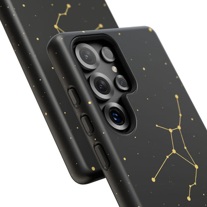 Virgo Zodiac Constellation Phone Case – Luxe Gold Celestial Cover