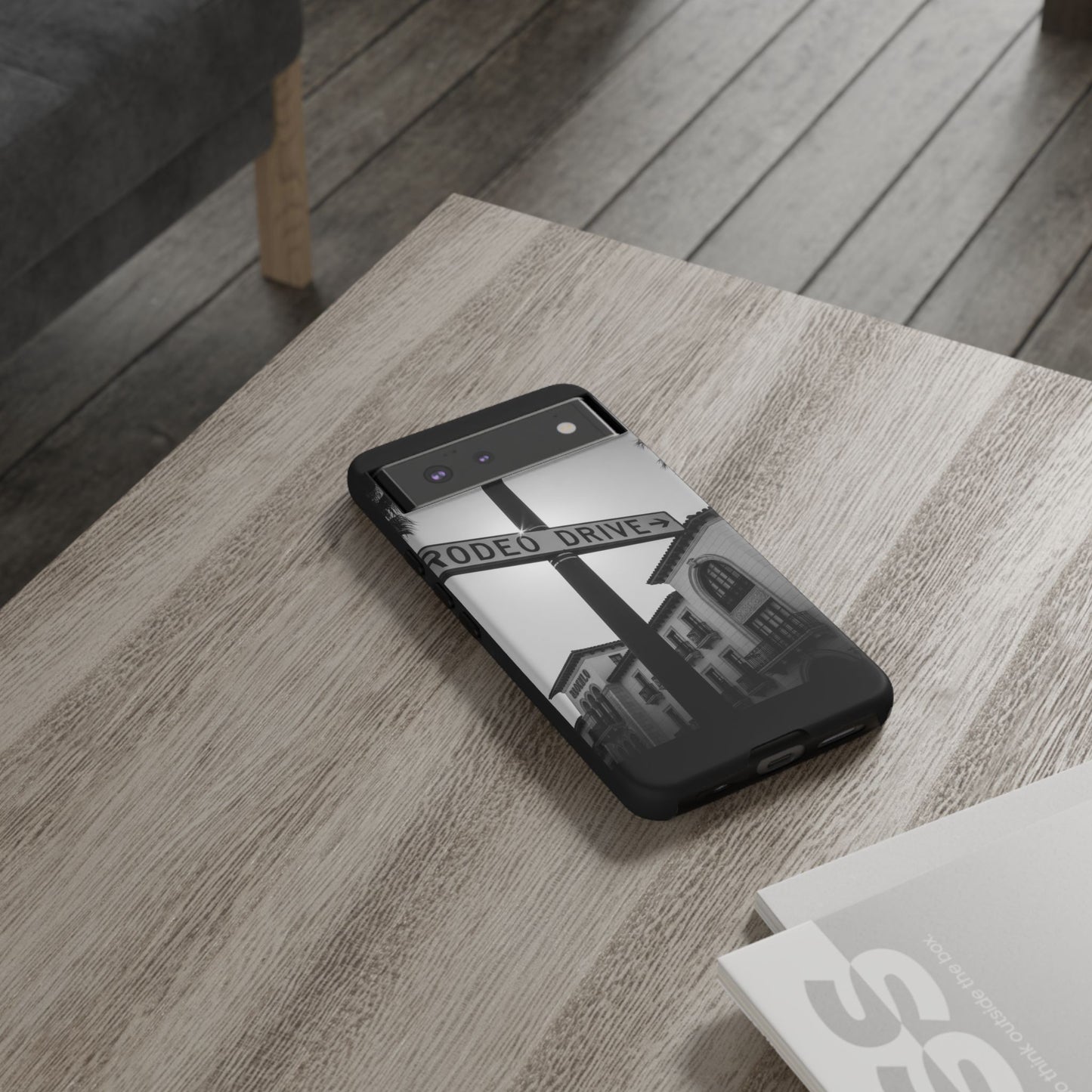 Rodeo Drive Phone Case | Los Angeles Aesthetic Black & White Photography | Luxury LA Street Tough Case for iPhone & Samsung