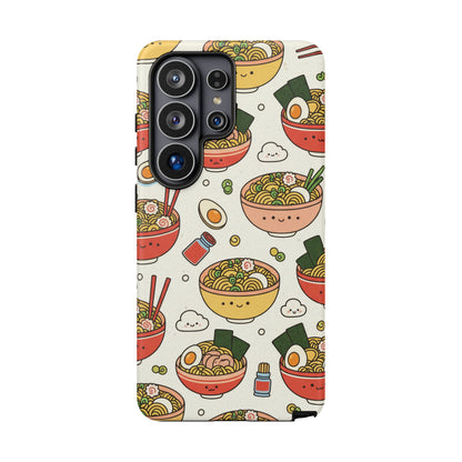 Kawaii Ramen Phone Case – Cute Japanese Food Pattern | Noodle Bowl Aesthetic Case