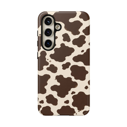 Western Cow Print Tough Phone Case for iPhone Samsung Galaxy Pixel