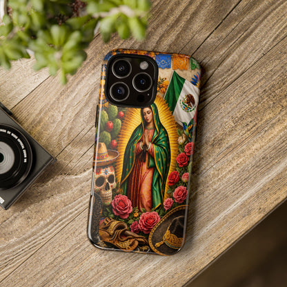 Virgen de Guadalupe Phone Case Mexican Floral iPhone Samsung Pixel Case