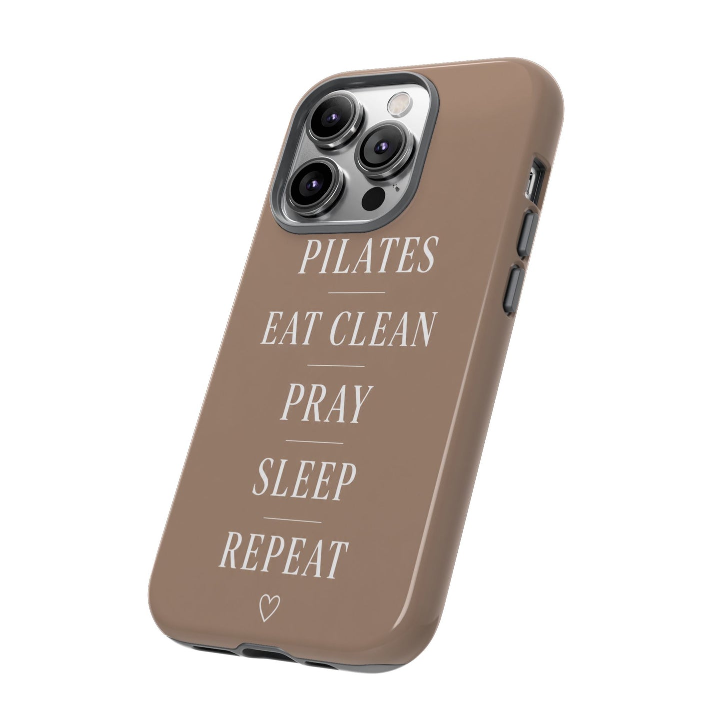 Pilates Phone Case | Eat Clean Pray Sleep Repeat Aesthetic | Wellness Girl Gift