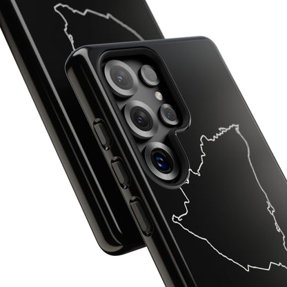 Nicaragua Outline Phone Case – Minimal Country Map Tough Case (iPhone, Samsung, Pixel)