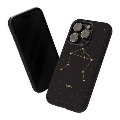 Libra Zodiac Constellation Phone Case – Luxe Gold Celestial Cover