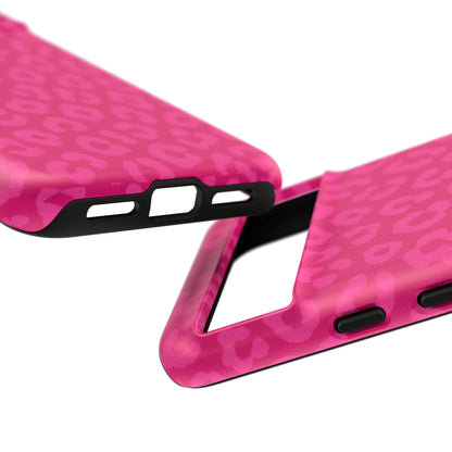Hot Pink Leopard Phone Case – Bold Coquette Aesthetic Tough Case