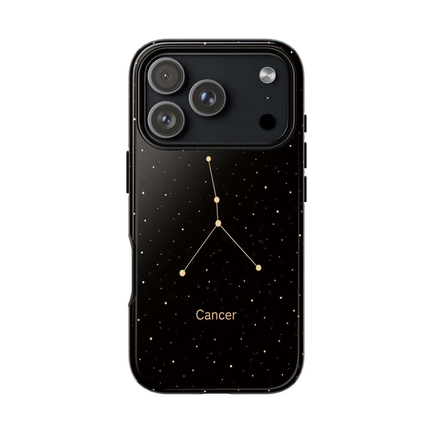 Cancer Zodiac Constellation Phone Case – Luxe Gold Celestial Cover