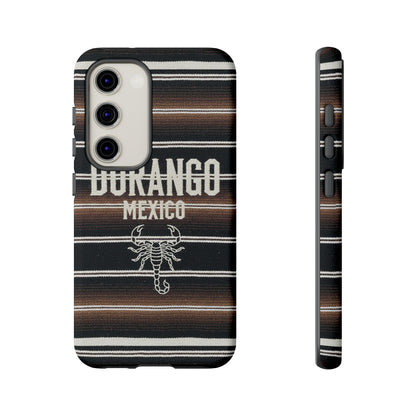 Durango Mexico Phone Case | Serape Scorpion Western Design | Mexican Heritage Tough Case for iPhone & Samsung