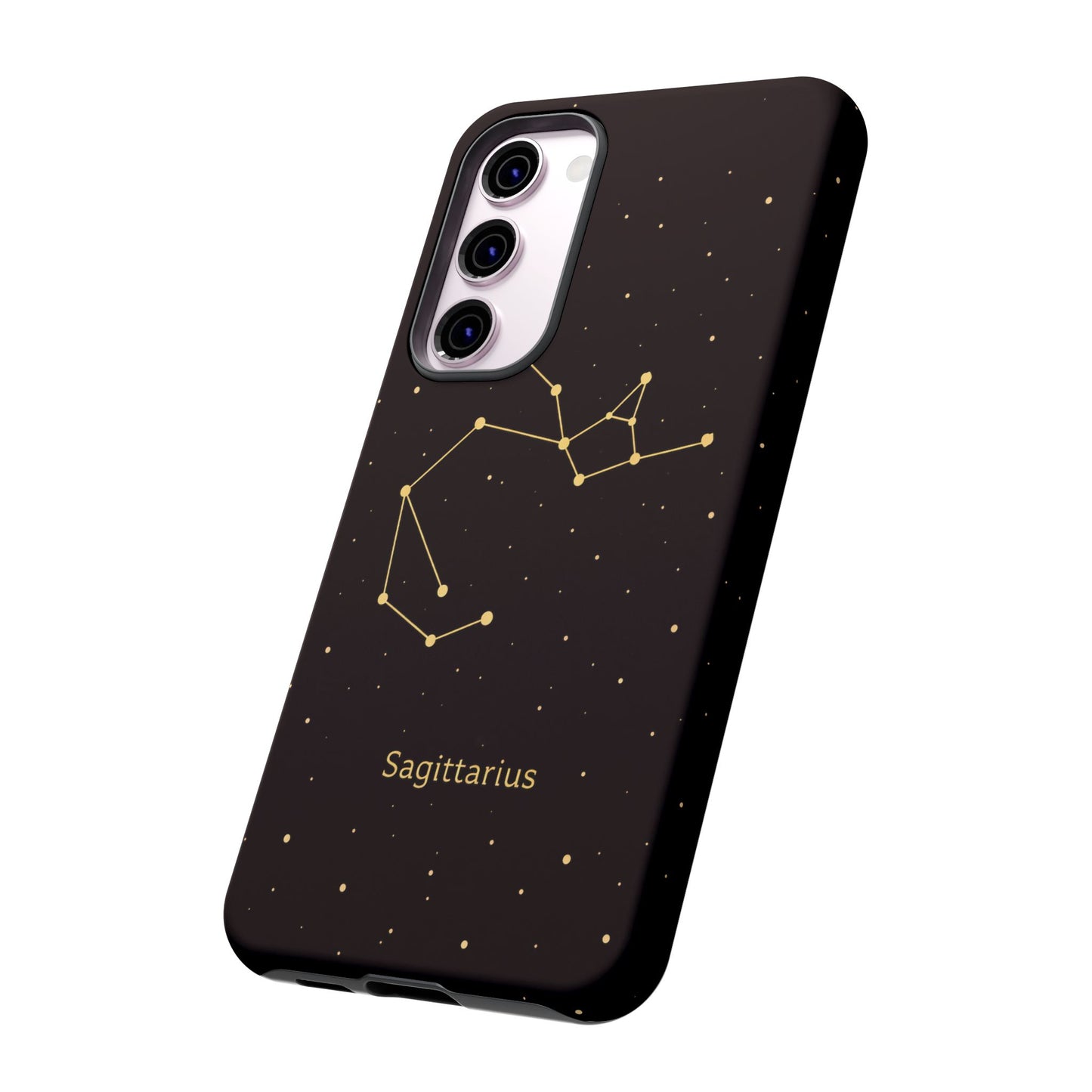 Sagittarius Zodiac Constellation Phone Case – Luxe Gold Celestial Cover