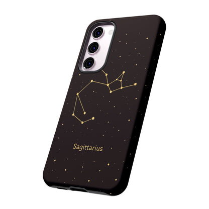 Sagittarius Zodiac Constellation Phone Case – Luxe Gold Celestial Cover