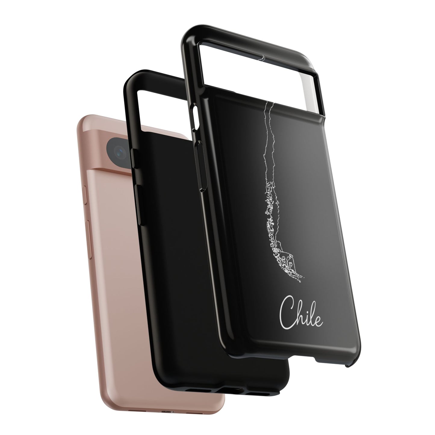 Chile Outline Phone Case – Minimal Country Map Tough Case (iPhone, Samsung, Pixel)