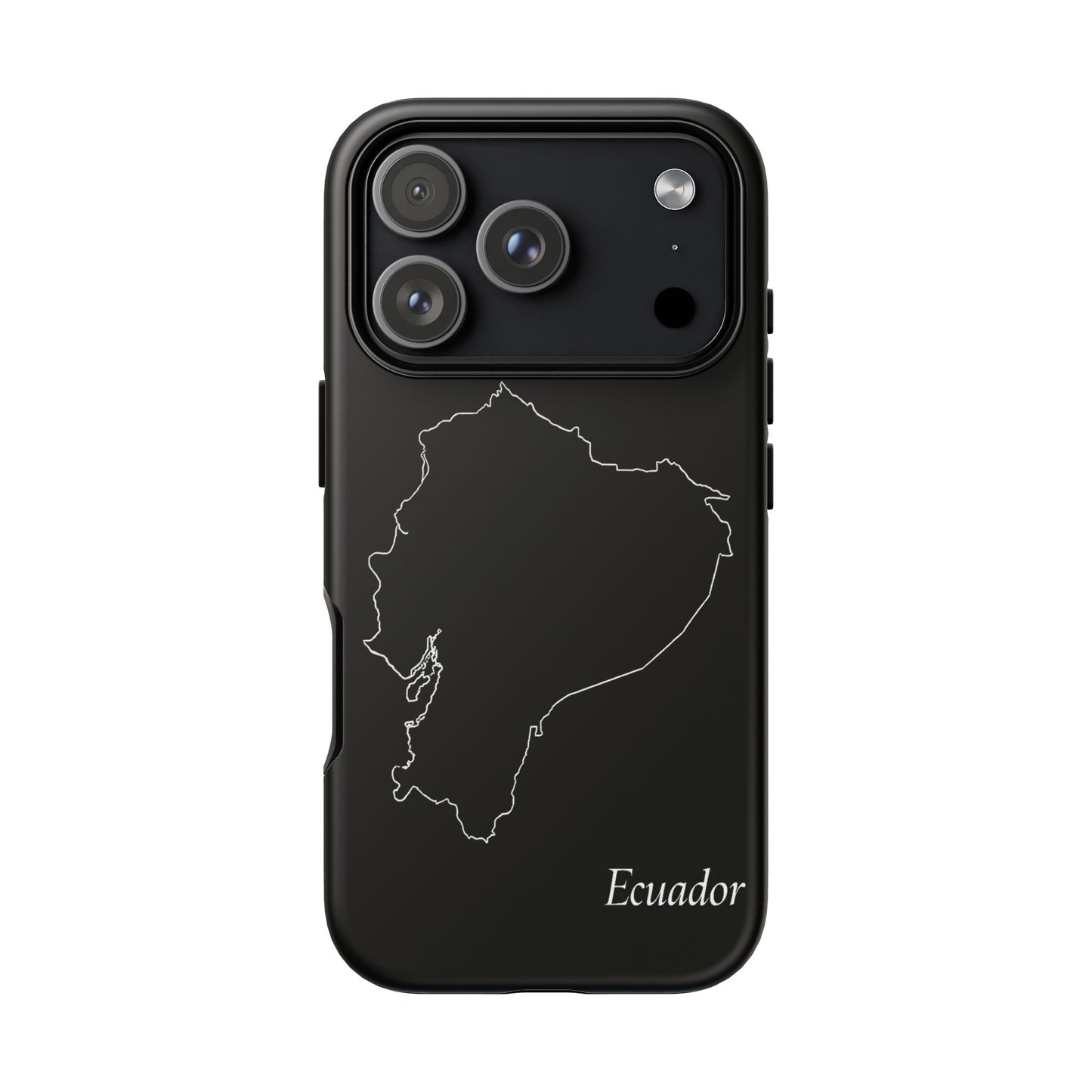 Ecuador Outline Phone Case – Minimal Country Map Tough Case (iPhone, Samsung, Pixel)