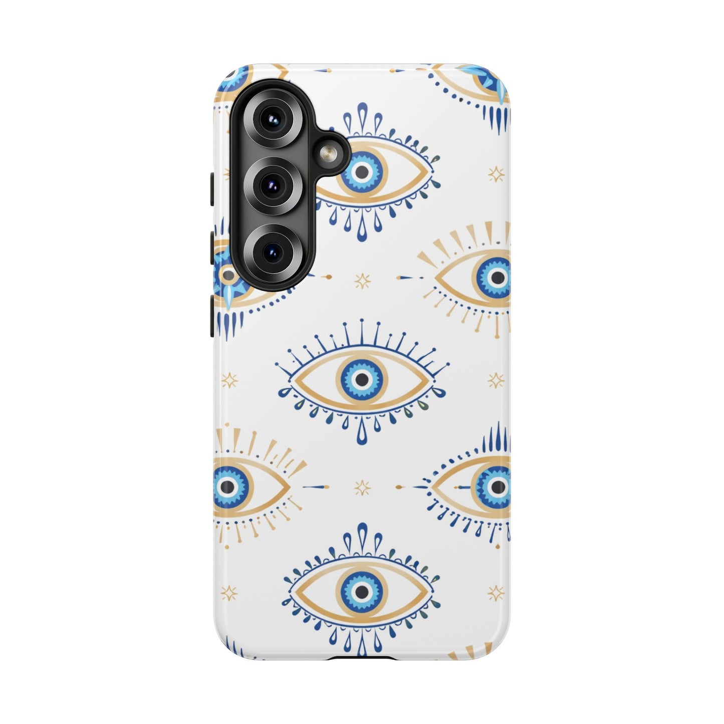 Blue Evil Eye Phone Case – Protective Slim Shockproof Cover for Iphone, Samsung Galaxy and Pixel