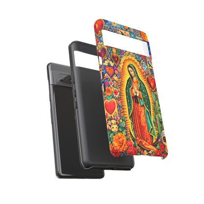 Virgin Mary Guadalupe Phone Case Mexican Folk Art Tough Cover iPhone Samsung