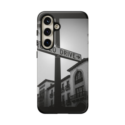 Rodeo Drive Phone Case | Los Angeles Aesthetic Black & White Photography | Luxury LA Street Tough Case for iPhone & Samsung