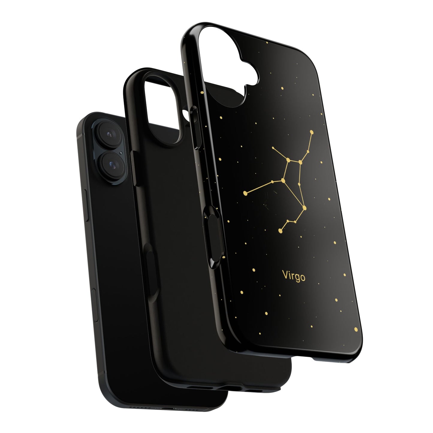 Virgo Zodiac Constellation Phone Case – Luxe Gold Celestial Cover