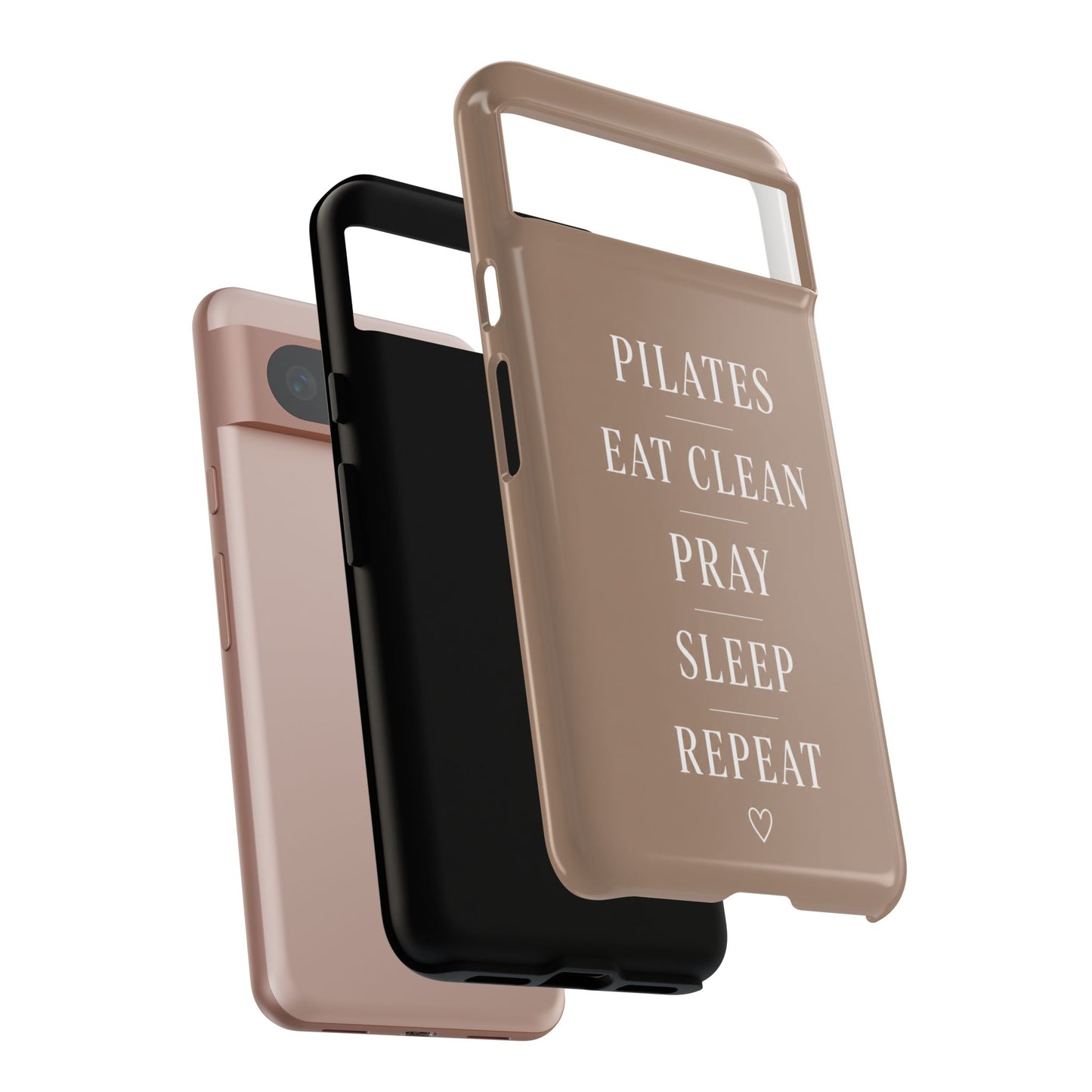 Pilates Phone Case | Eat Clean Pray Sleep Repeat Aesthetic | Wellness Girl Gift