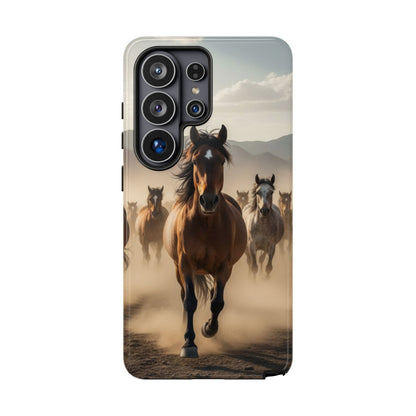 Running Horses Phone Case – Wild Mustang Herd Tough Case (iPhone, Samsung, Pixel)