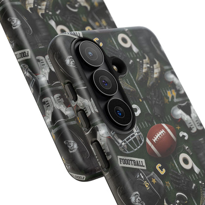 Football Pattern Phone Case – Sports Fan Tough Protective Game Day Case