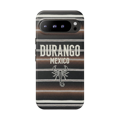 Durango Mexico Phone Case | Serape Scorpion Western Design | Mexican Heritage Tough Case for iPhone & Samsung