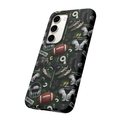 Football Pattern Phone Case – Sports Fan Tough Protective Game Day Case