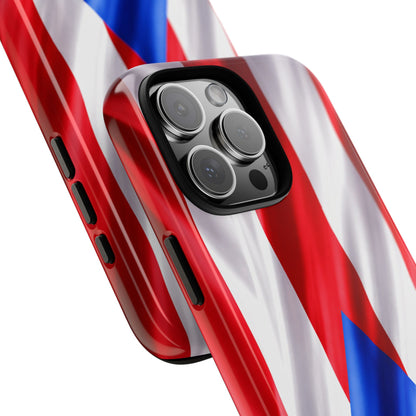 Puerto Rico Flag Phone Case | Boricua Pride Tough Case | Puerto Rican Flag Protective Cover for iPhone & Samsung