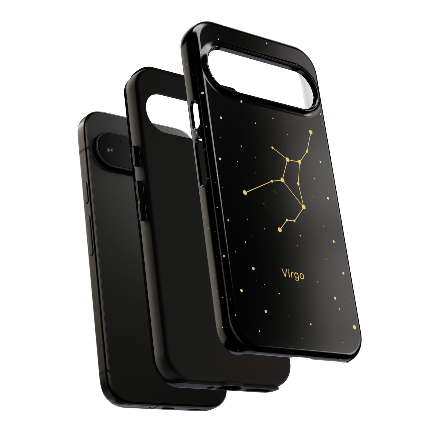 Virgo Zodiac Constellation Phone Case – Luxe Gold Celestial Cover