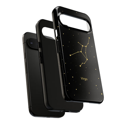 Virgo Zodiac Constellation Phone Case – Luxe Gold Celestial Cover