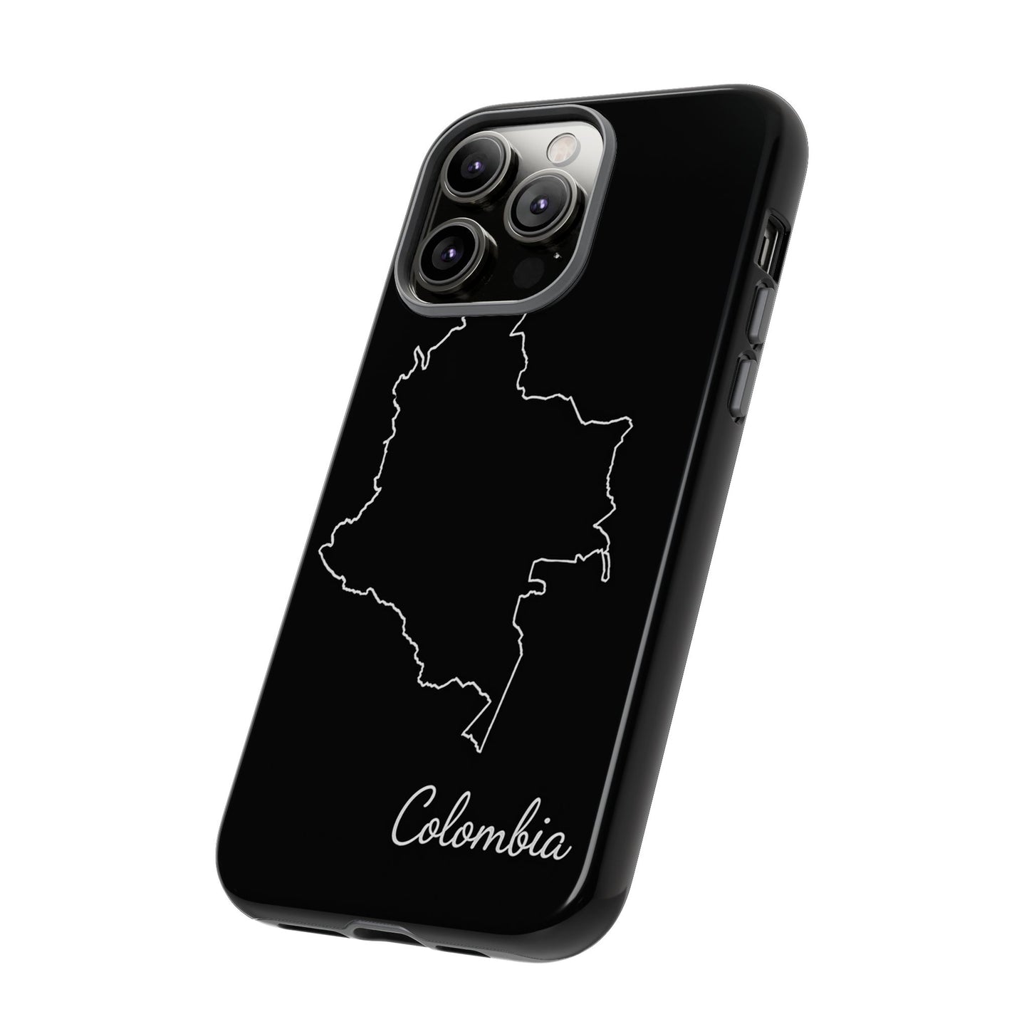 Colombia Outline Phone Case – Minimal Country Map Tough Case (iPhone, Samsung, Pixel)