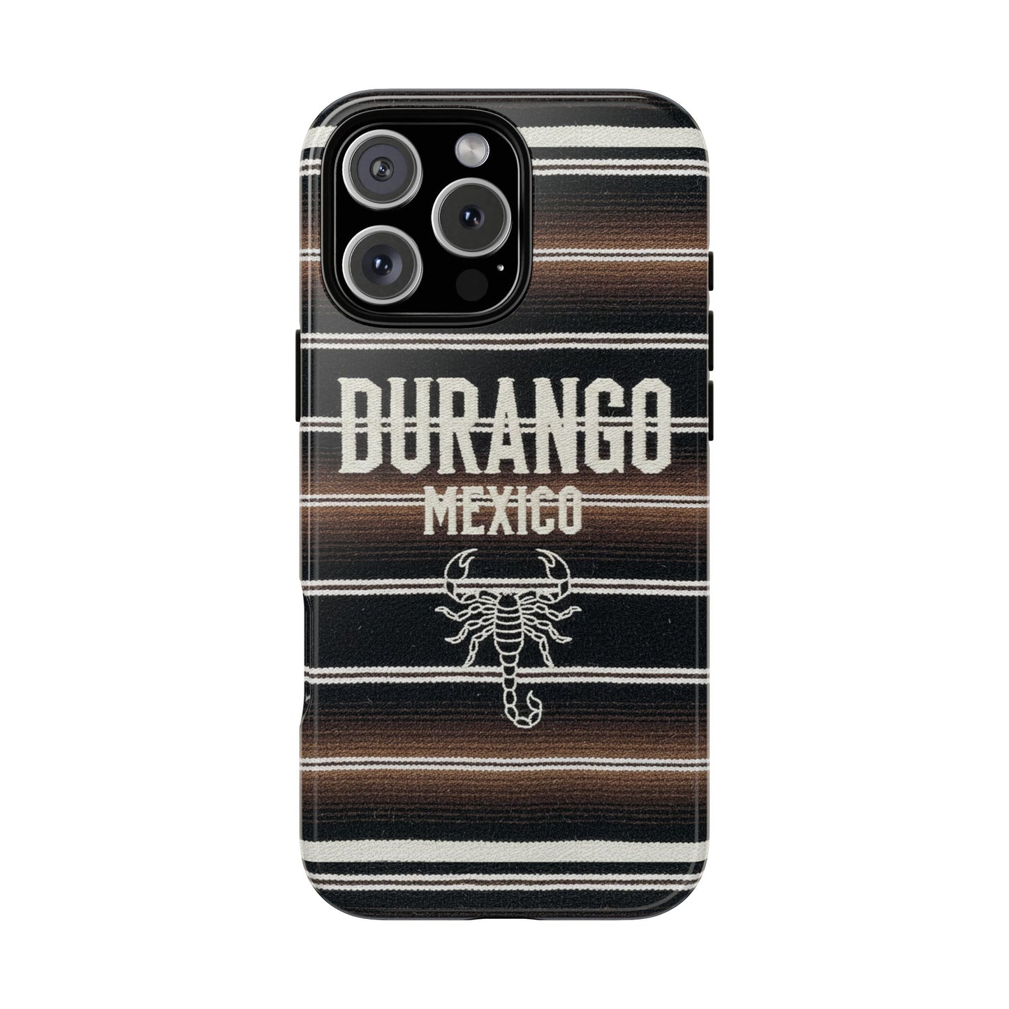 Durango Mexico Phone Case | Serape Scorpion Western Design | Mexican Heritage Tough Case for iPhone & Samsung