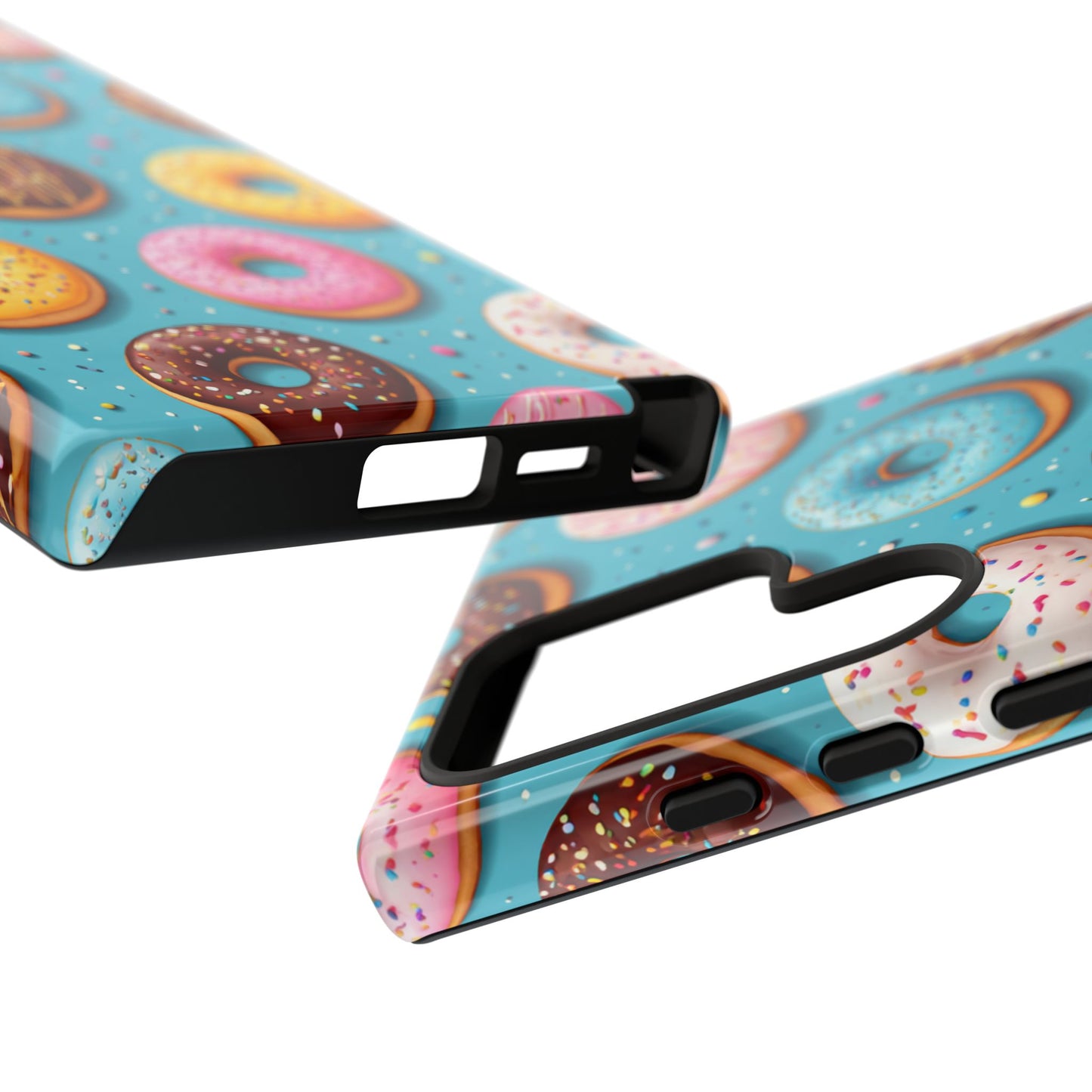 Cute Donut Pattern Phone Case – Colorful Sprinkles Dessert Design for Iphone, Samsung Galaxy and Pixel