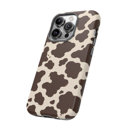 Western Cow Print Tough Phone Case for iPhone Samsung Galaxy Pixel
