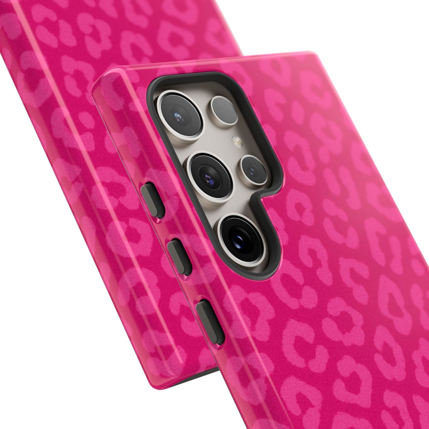 Hot Pink Leopard Print Phone Case – Bold Coquette Leopard Tough Case