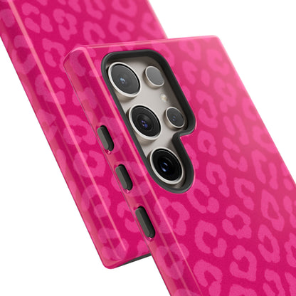 Hot Pink Leopard Print Phone Case – Bold Coquette Leopard Tough Case