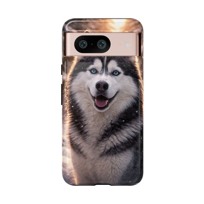Siberian Husky Tough Phone Case | Blue Eyes Dog Cover Protective iPhone Case