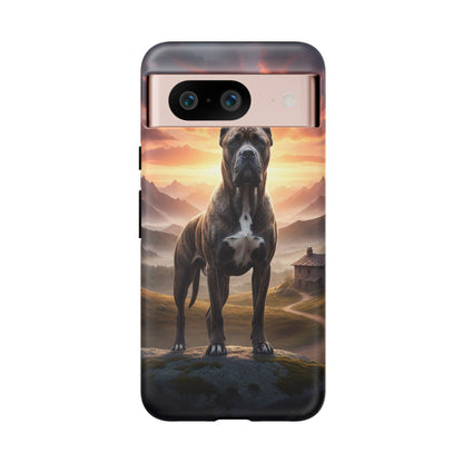 Cane Corso Phone Case – Guard Dog Sunset Tough Case (iPhone, Samsung, Pixel) | Dog Lover Gift