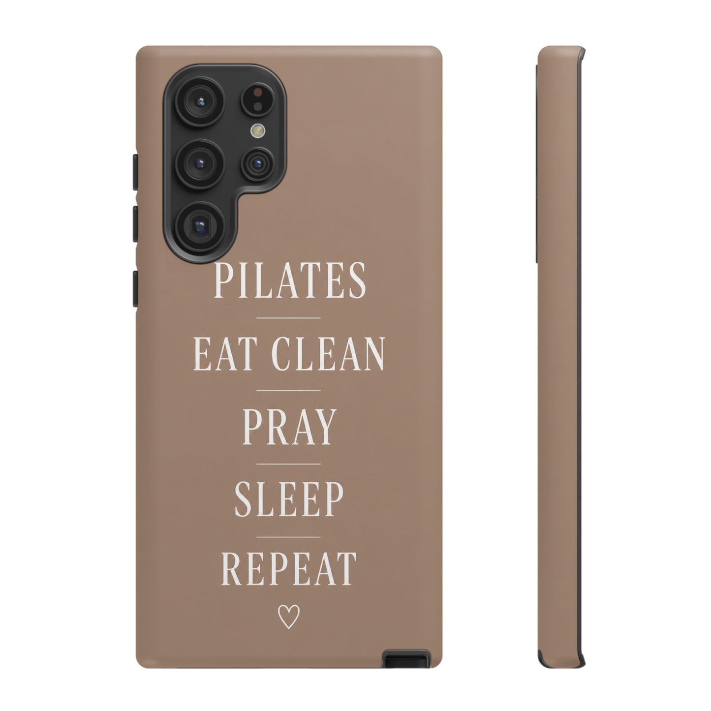 Pilates Phone Case | Eat Clean Pray Sleep Repeat Aesthetic | Wellness Girl Gift