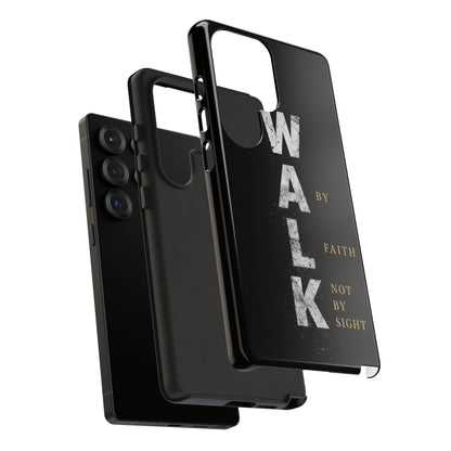 Walk by Faith Not by Sight Christian Phone Case Bible Verse Faith Cover