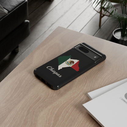 Chiapas Mexico Flag Map Phone Case | Mexican American Pride Tough Case for iPhone & Samsung