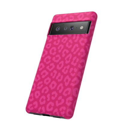 Hot Pink Leopard Print Phone Case – Bold Coquette Leopard Tough Case
